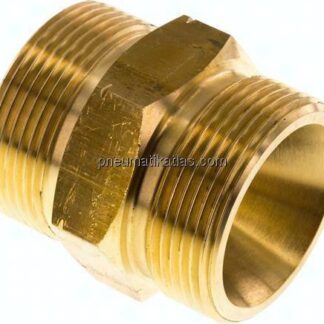 Doppelnippel G 1-1/2"-G 1-1/2" LH, Messing