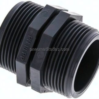 Doppelnippel G 1-1/2"-G 1-1/2", Polypropylen