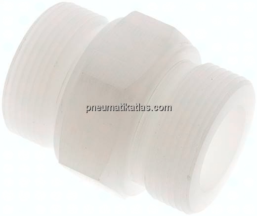 Doppelnippel G 1-1/2"-G 1-1/2", PVDF