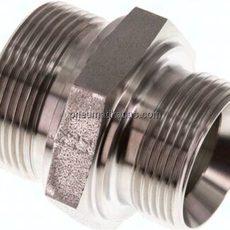 Hydraulik-Doppelnippel G 1-1/2"-G 1-1/4", 1.4571