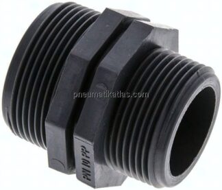 Doppelnippel G 1-1/2"-G 1-1/4", Polypropylen