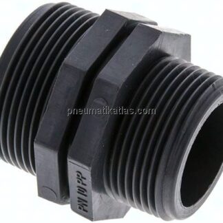 Doppelnippel G 1-1/2"-G 1-1/4", Polypropylen