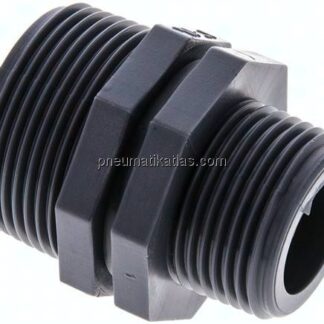 Doppelnippel G 1-1/4"-G 1", Polypropylen