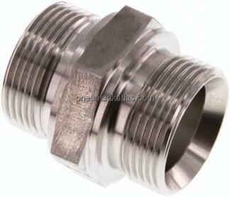 Hydraulik-Doppelnippel G 1-1/4"-G 1-1/4", 1.4571