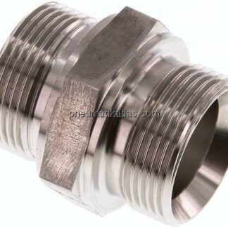 Hydraulik-Doppelnippel G 1-1/4"-G 1-1/4", 1.4571