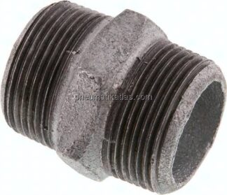 Doppelnippel R 1-1/4"-R 1-1/4", Temperguss verzinkt