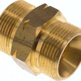 Doppelnippel G 1-1/4"-G 1-1/4" LH, Messing