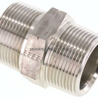 Doppelnippel NPT 1-1/4"-NPT 1-1/4", 1.4571