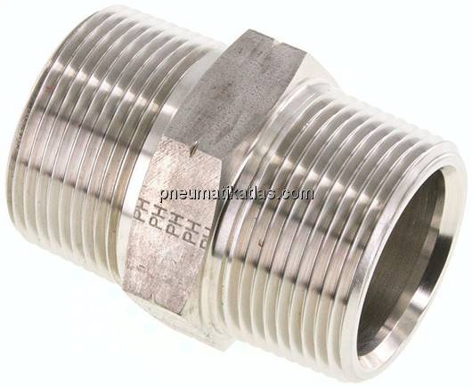 Doppelnippel NPT 1-1/4"-NPT 1-1/4", 1.4571