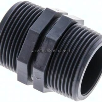 Doppelnippel G 1-1/4"-G 1-1/4", Polypropylen