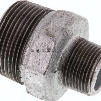 Doppelnippel R 1-1/4"-R 3/4", Temperguss verzinkt