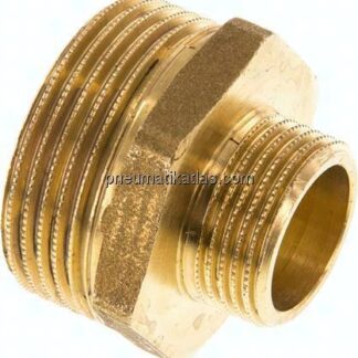 Doppelnippel G 1-1/4"-G 3/4", Messing/Rotguss