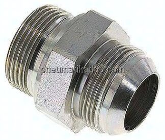 Doppelnippel G 1-1/4"-UN 1-5/8"-12(JIC), Stahl verzinkt