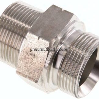 Doppelnippel G 1-1/4"-NPT 1-1/4", 1.4571