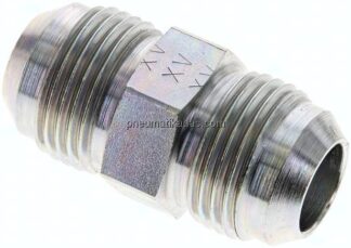 Doppelnippel UN 1-1/16"-12(JIC)-UN 1-1/16"-12(JIC), Stahl verzinkt
