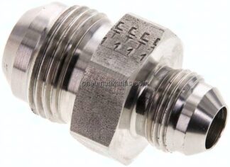 Doppelnippel UN 1-1/16"-12(JIC)-UNF 3/4"-16(JIC), 1.4571