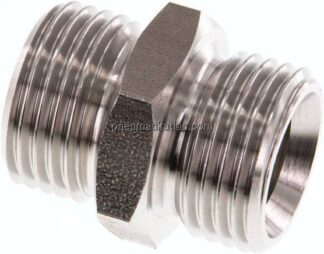 Doppelnippel G 1/2"-G 1/2", 1.4571