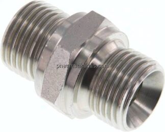 Hydraulik-Doppelnippel G 1/2"-G 1/2", Stahl verzinkt