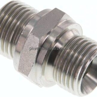 Hydraulik-Doppelnippel G 1/2"-G 1/2", Stahl verzinkt