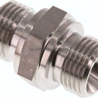 Hydraulik-Doppelnippel G 1/2"-G 1/2", 1.4571