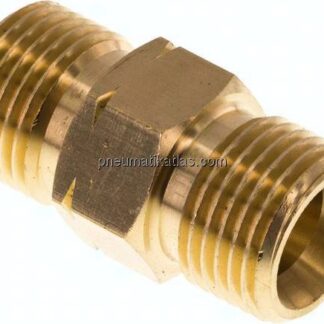 Doppelnippel G 1/2"-G 1/2" LH, Messing