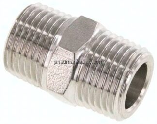 Doppelnippel NPT 1/2"-NPT 1/2", 1.4571