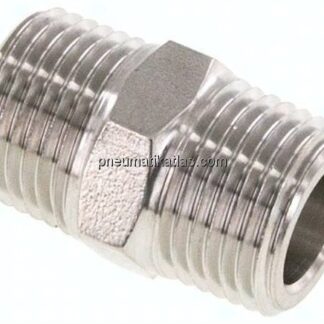 Doppelnippel NPT 1/2"-NPT 1/2", 1.4571