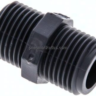 Doppelnippel G 1/2"-G 1/2", Polypropylen