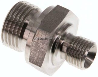 Hydraulik-Doppelnippel G 1/2"-G 1/4", 1.4571