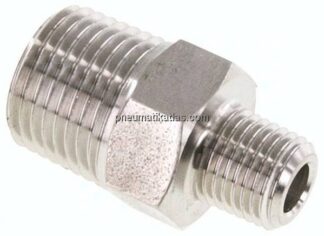 Doppelnippel NPT 1/2"-NPT 1/4", 1.4571
