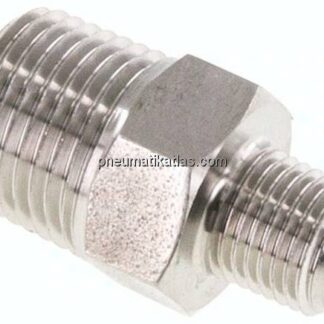 Doppelnippel NPT 1/2"-NPT 1/4", 1.4571