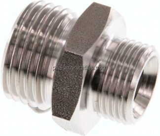 Doppelnippel G 1/2"-G 3/8", 1.4571