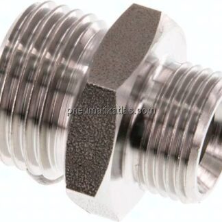 Doppelnippel G 1/2"-G 3/8", 1.4571