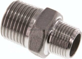 Doppelnippel R 1/2"-R 3/8", 1.4408