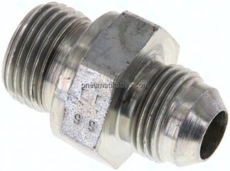 Doppelnippel G 1/2"-UNF 3/4"-16(JIC), Stahl verzinkt