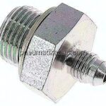 Doppelnippel G 1/2"-UNF 7/16"-20(JIC), Stahl verzinkt
