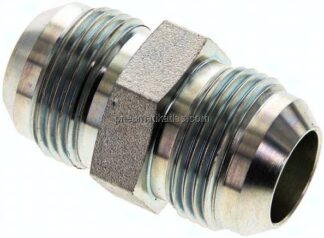 Doppelnippel UN 1-3/16"-12(JIC)-UN 1-3/16"-12(JIC), Stahl verzinkt