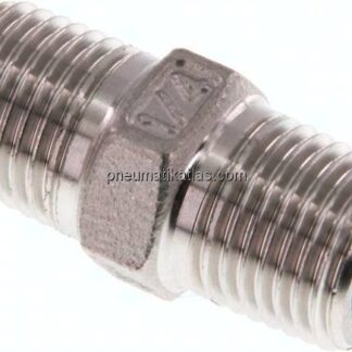 Doppelnippel R 1/4"-R 1/4", 1.4408