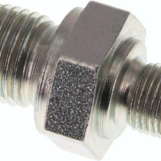 Hydraulik-Doppelnippel G 1/4"-G 1/8", Stahl verzinkt