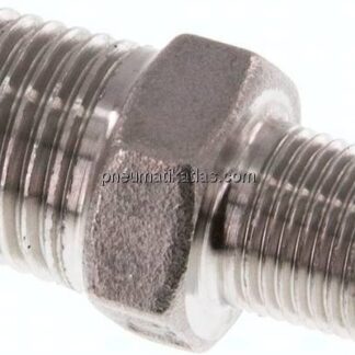 Doppelnippel R 1/4"-R 1/8", 1.4408