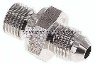 Doppelnippel G 1/4"-UNF 1/2"-20(JIC), 1.4571