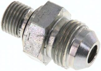 Doppelnippel G 1/4"-UNF 3/4"-16(JIC), Stahl verzinkt