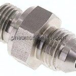 Doppelnippel G 1/4"-UNF 9/16"-18(JIC), 1.4571