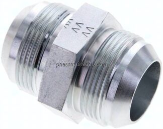 Doppelnippel UN 1-5/8"-12(JIC)-UN 1-5/8"-12(JIC), Stahl verzinkt