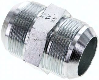 Doppelnippel UN 1-7/8"-12(JIC)-UN 1-7/8"-12(JIC), Stahl verzinkt