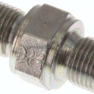 Hydraulik-Doppelnippel G 1/8"-G 1/8", Stahl verzinkt