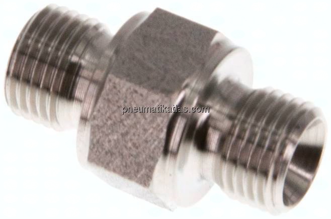 Hydraulik-Doppelnippel G 1/8"-G 1/8", 1.4571
