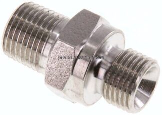 Doppelnippel G 1/8"-NPT 1/8", 1.4571
