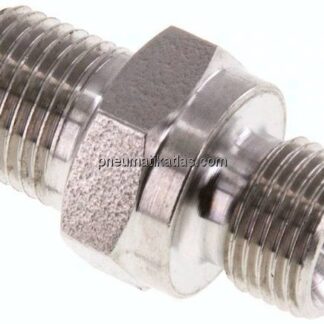 Doppelnippel G 1/8"-NPT 1/8", 1.4571