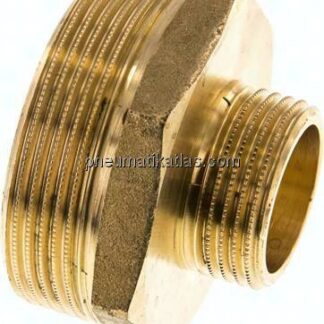 Doppelnippel G 2"-G 1", Messing/Rotguss